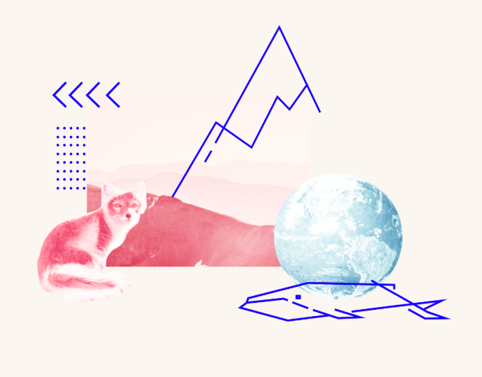 Loop illustrasjon med fisk og fisk