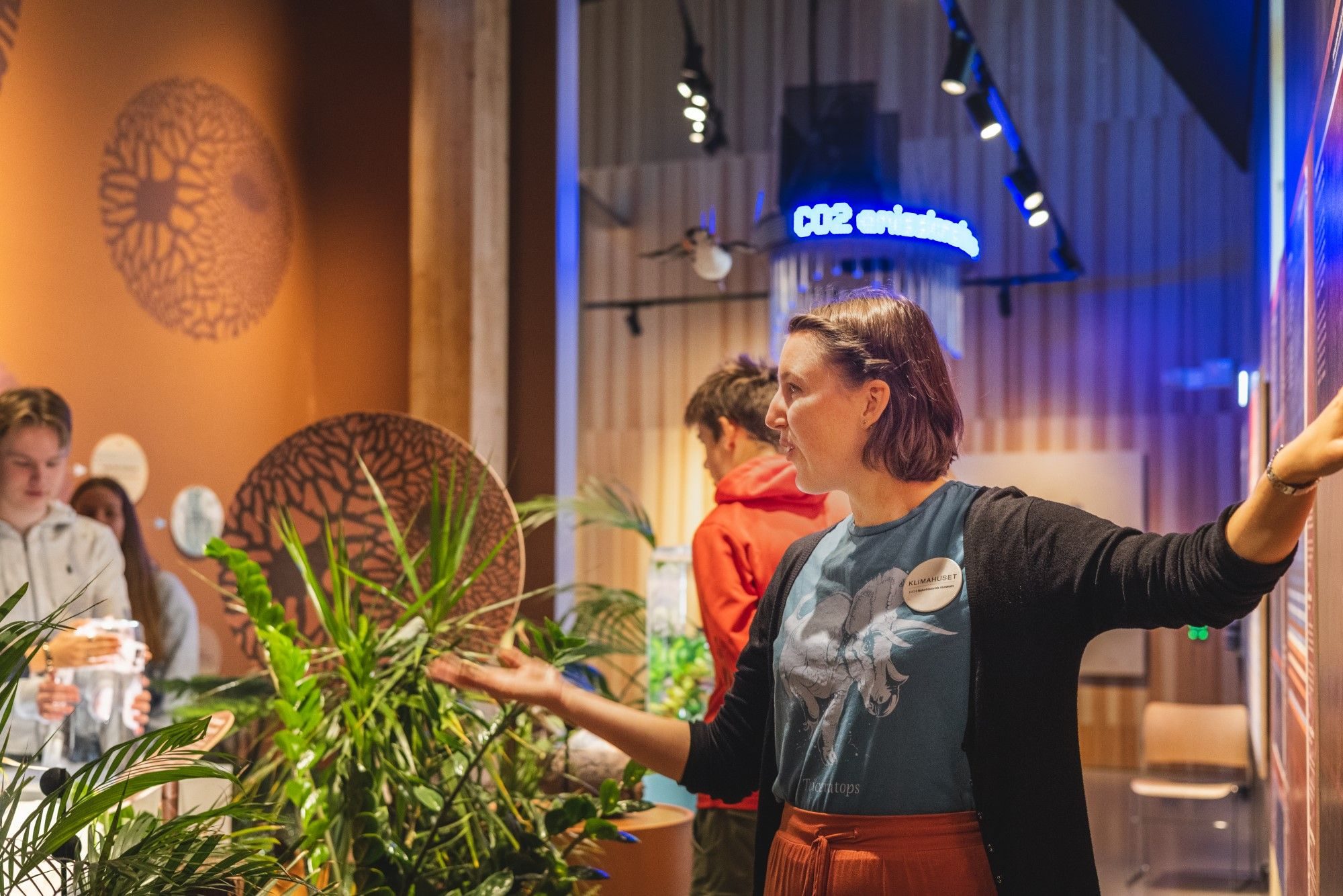 Klimahusets pedagoger gir hjelp og støtte - undervisningsopplegg i Klimahuset