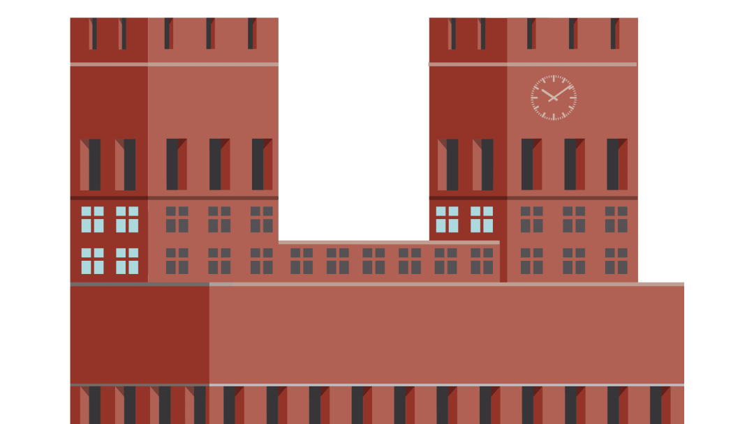 illustrasjon av Oslo rådhus - Oslos klimaarbeid